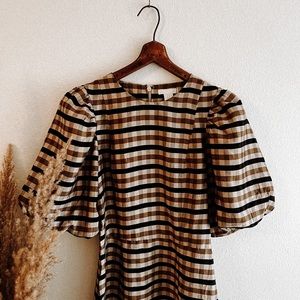 NWOT Darling Puff Sleeve Gingham Dress